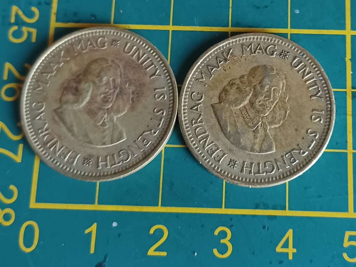 1961, 1962 1/2 Cent Coin ~ South Africa