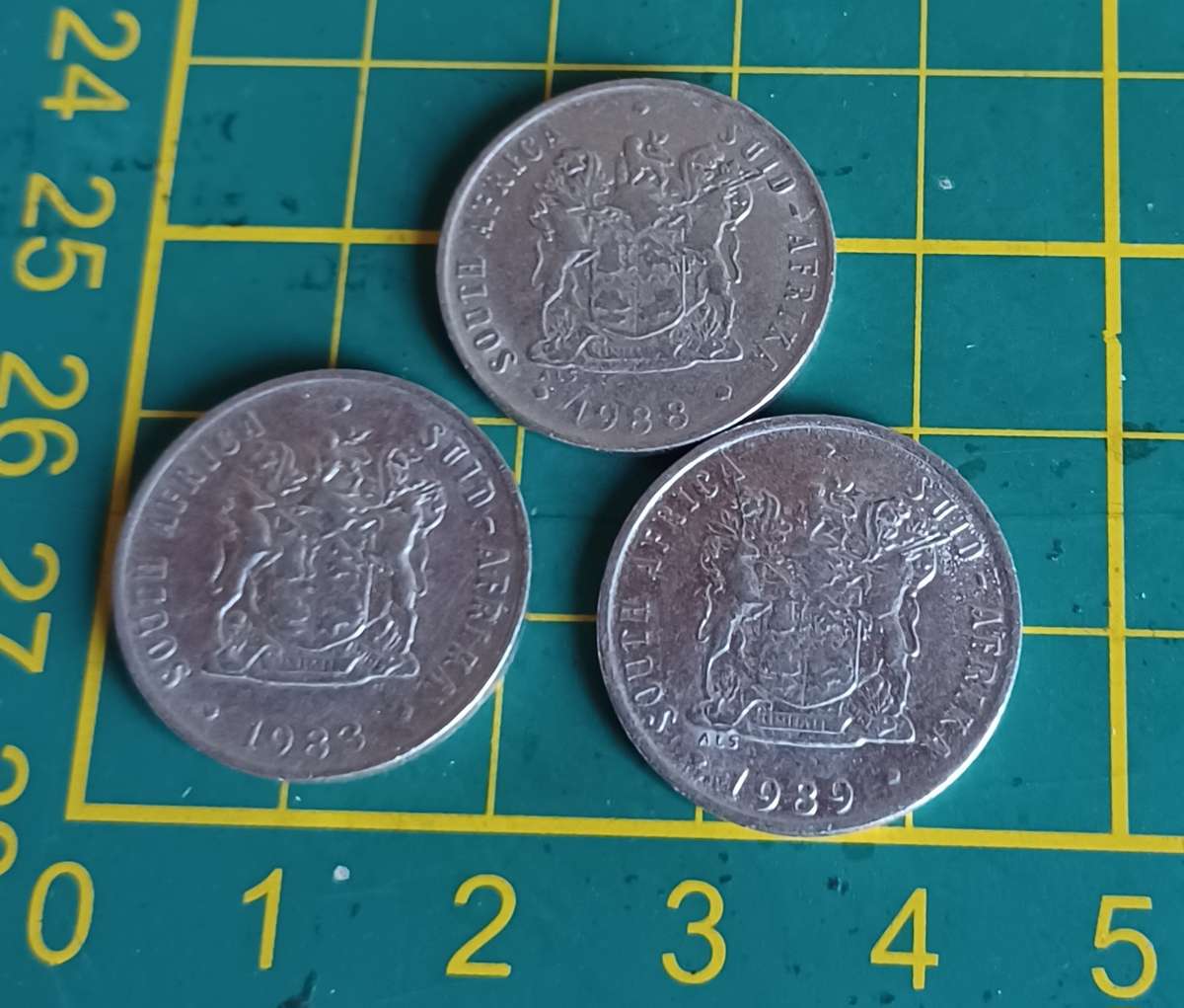 1983, 1988, 1989 10 Cent Coin ~ South Africa