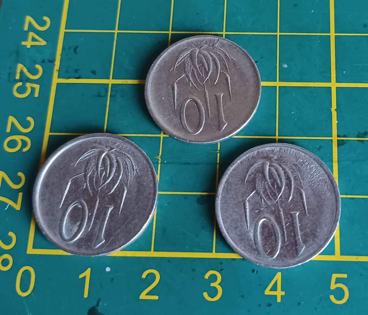 1983, 1988, 1989 10 Cent Coin ~ South Africa