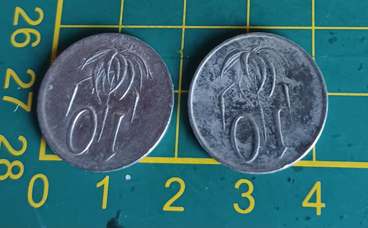 1988 1989 10 Cent Coin ~ South Africa