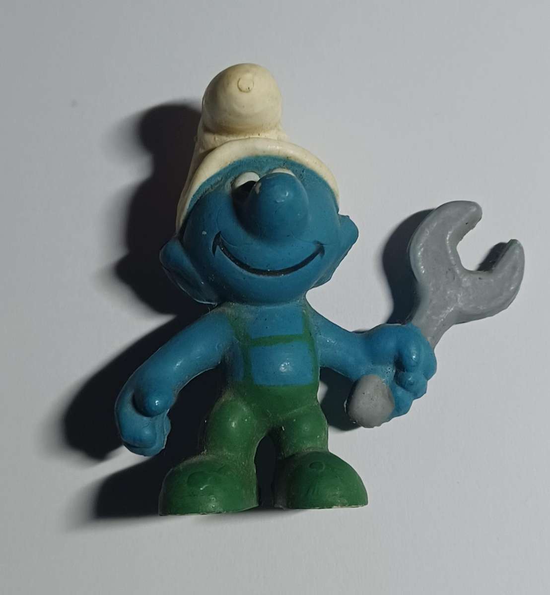 Mechanic Smurf  ~ Peyo Schleich ~ Vintage 80's