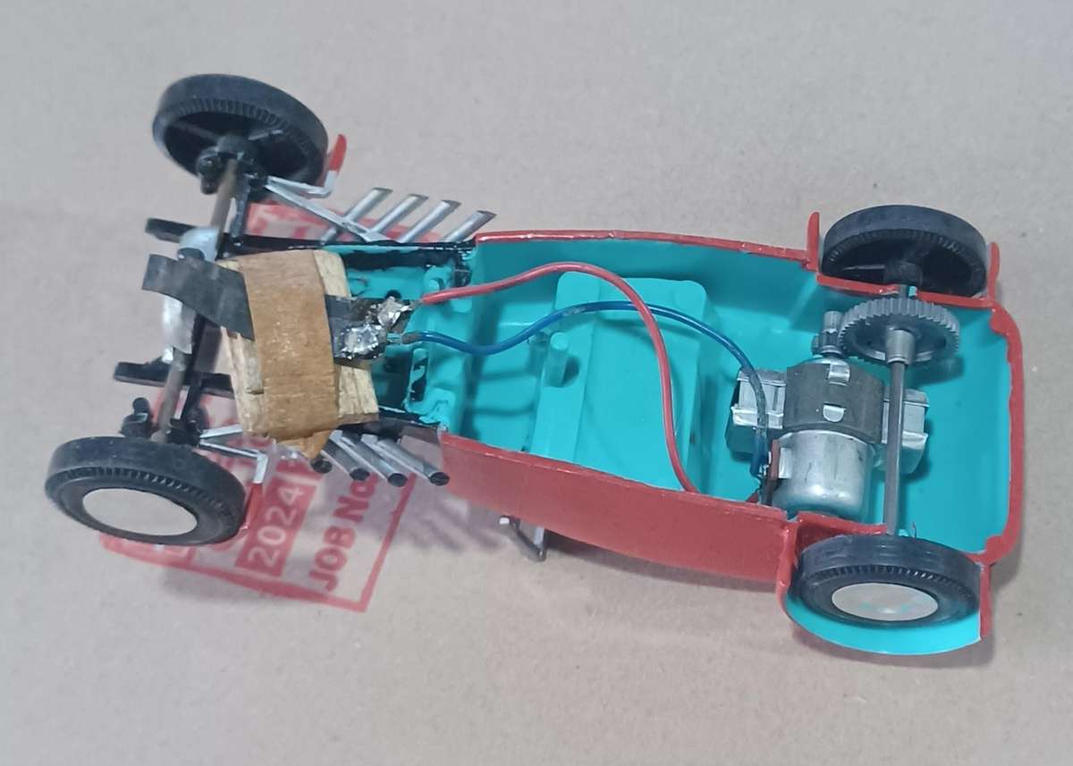 Plastic kit car - for slot track