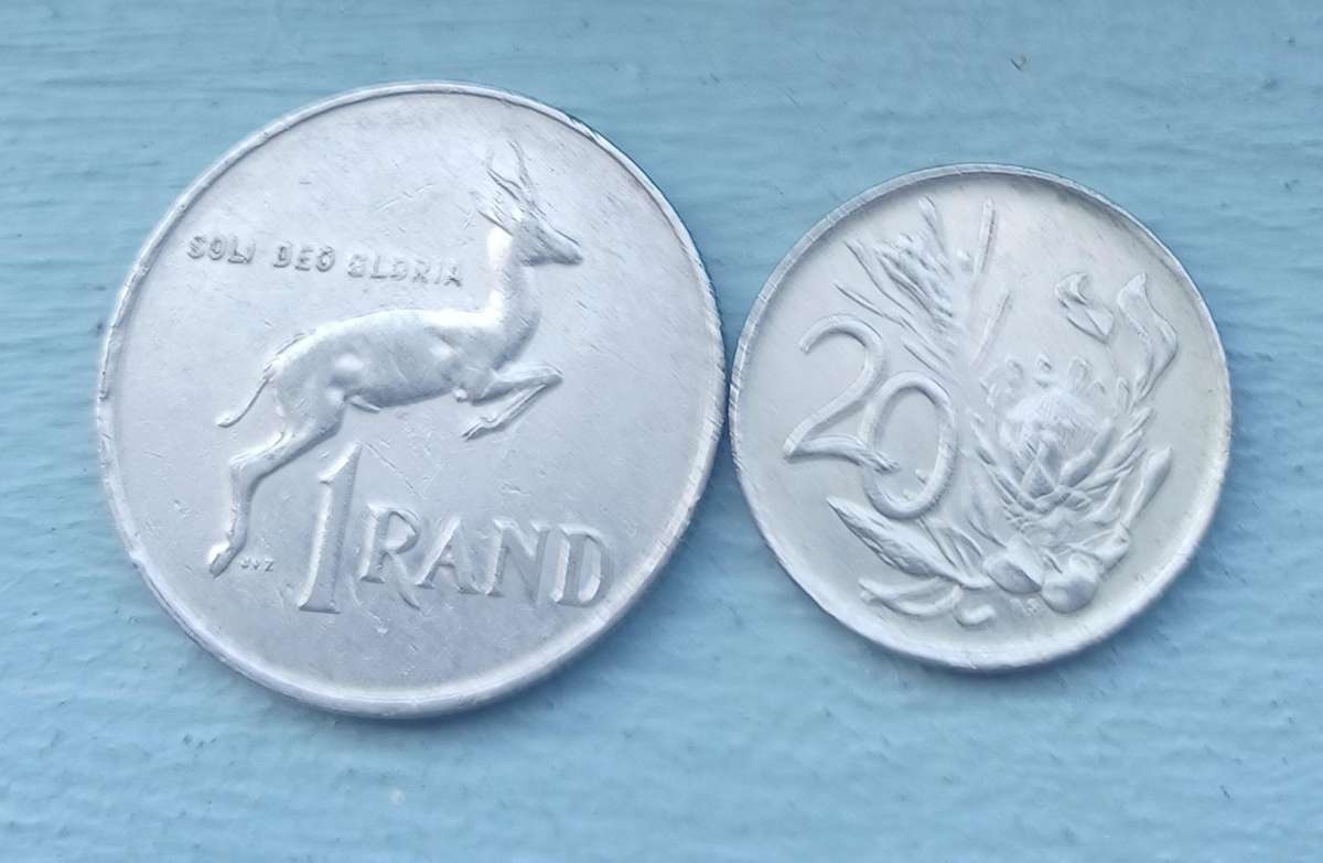 1990 ~ 20 Cent and R1 ~ South Africa