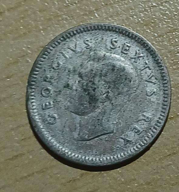 1952 Union South Africa  3 Pence