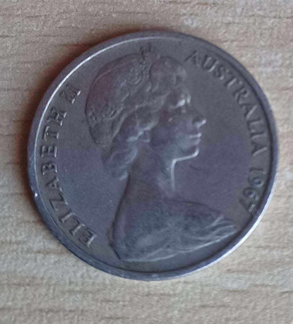 1967 Australian 10 Cent coin
