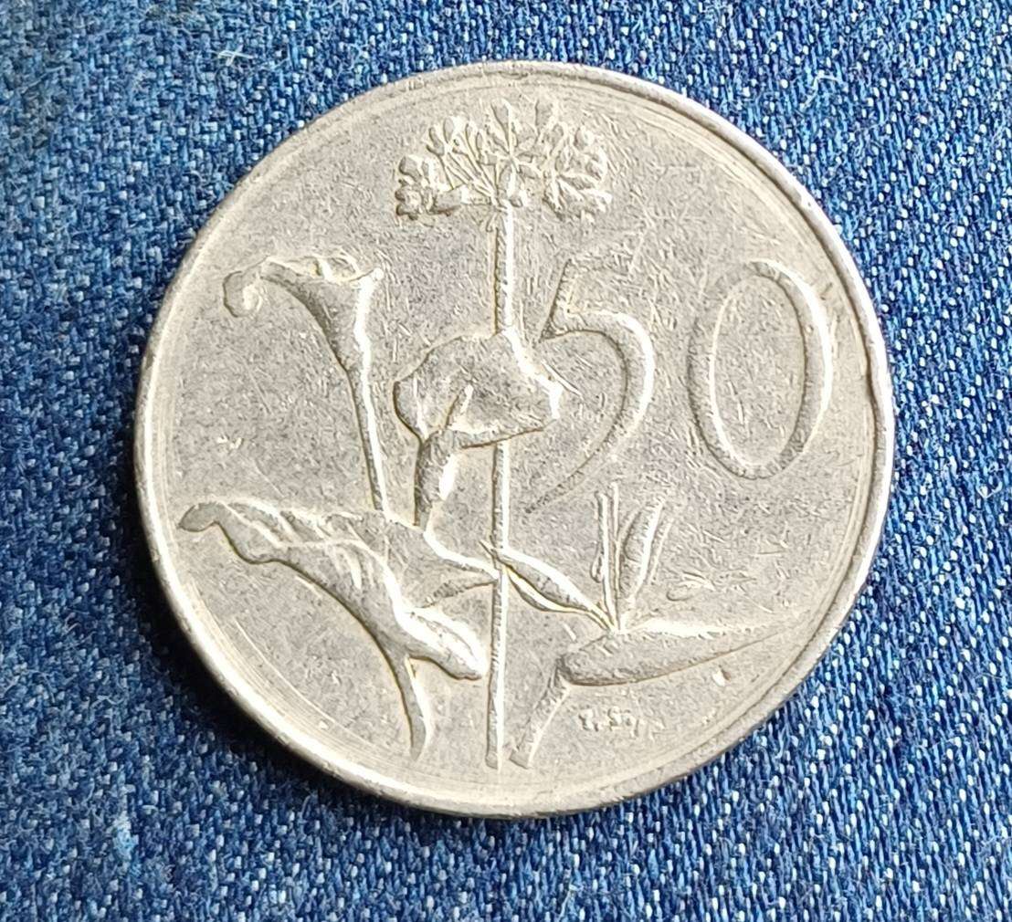 1966 RSA Nickel 50 Cent - English