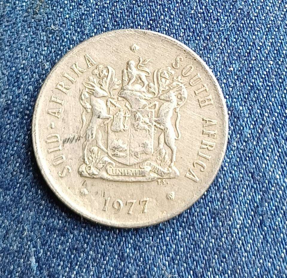 1977 20 cent ~ South Africa Springbok