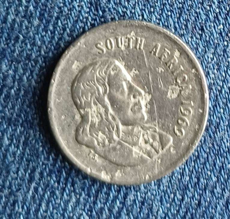 1969 English 5 cent ~ South Africa