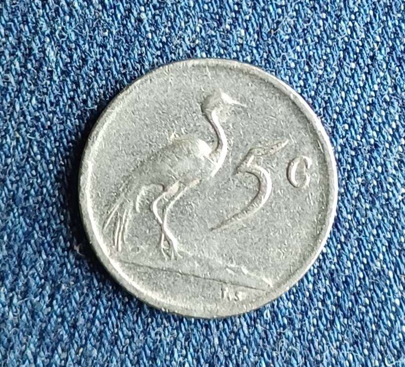 1969 English 5 cent ~ South Africa