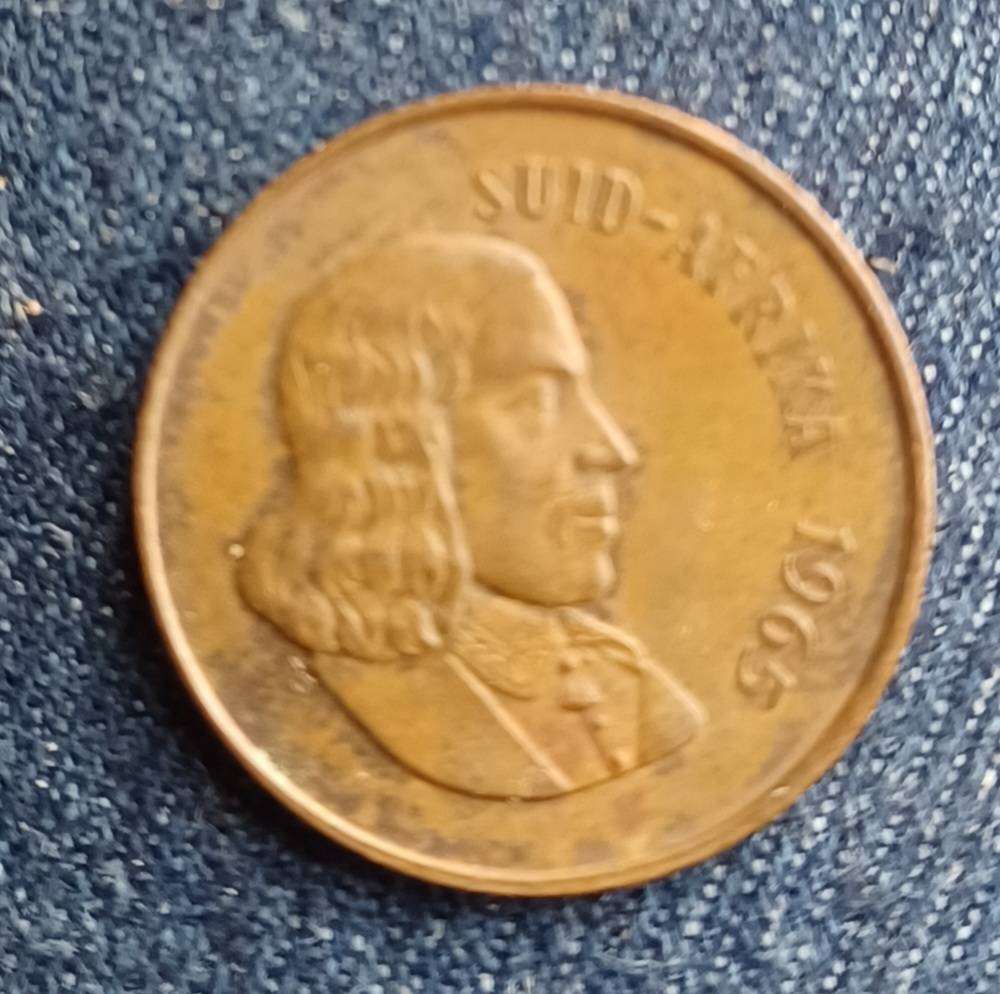 1965 Afrikaans 2 cent South Africa: Coin