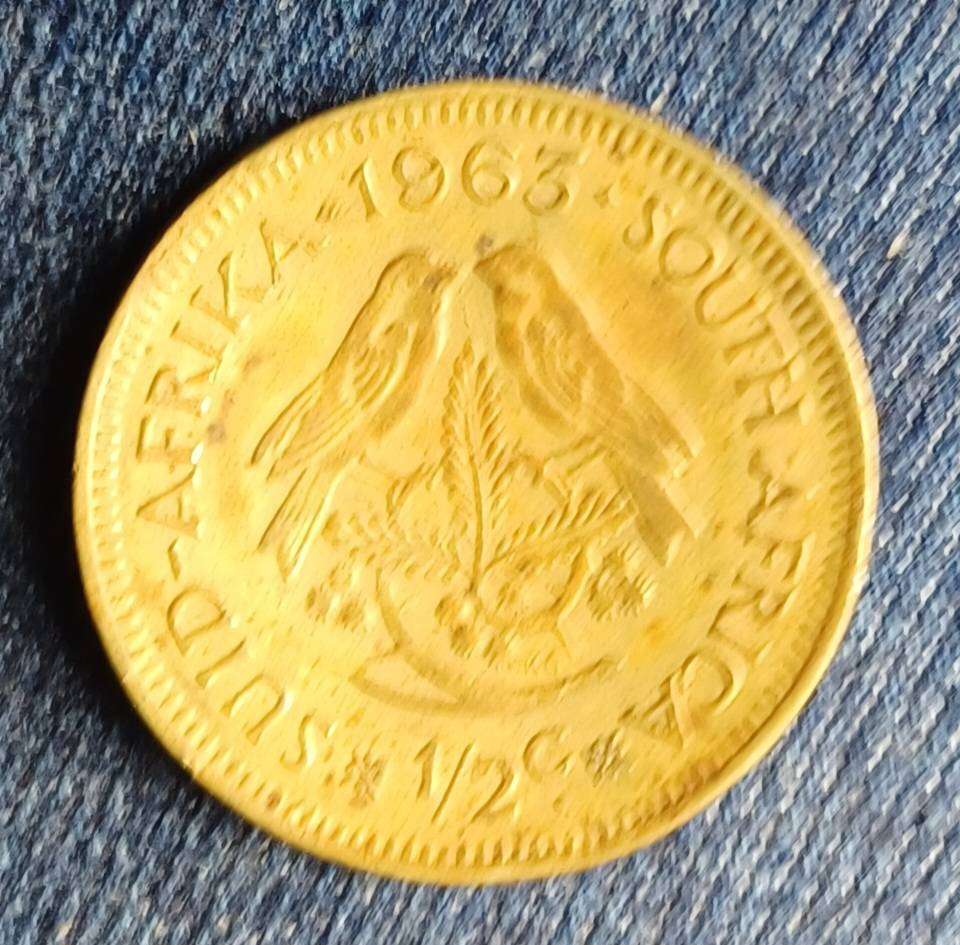1963 1/2 Cent ~South Africa