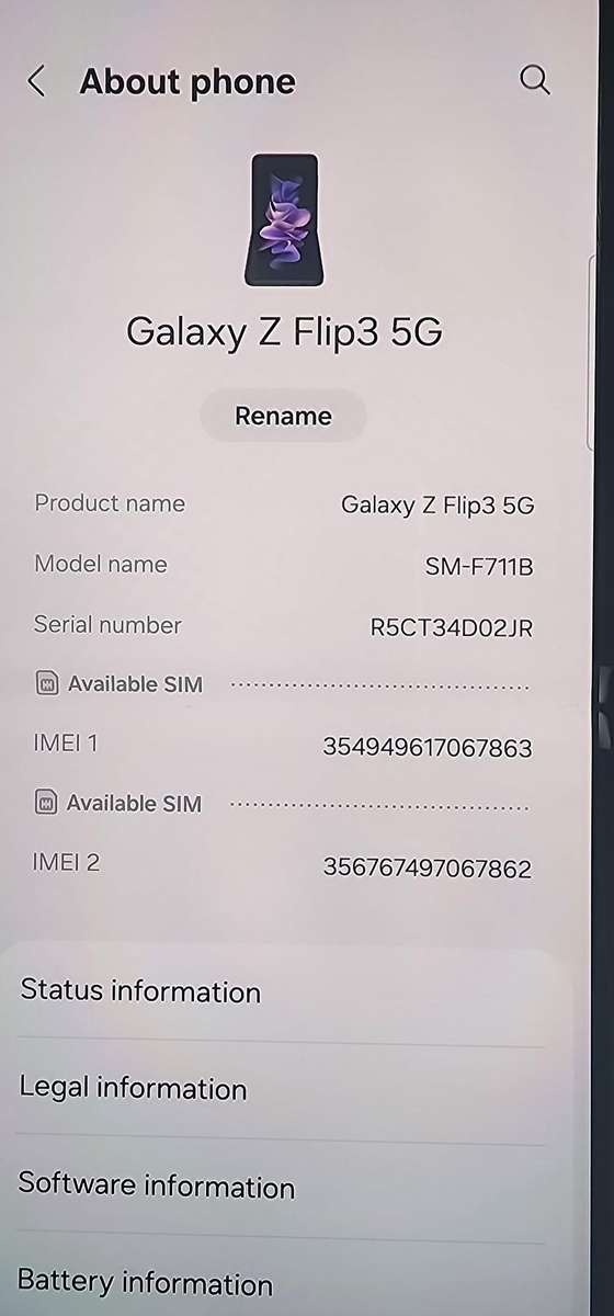 Samsung Galaxy Z Flip 3 5G - 256 GB