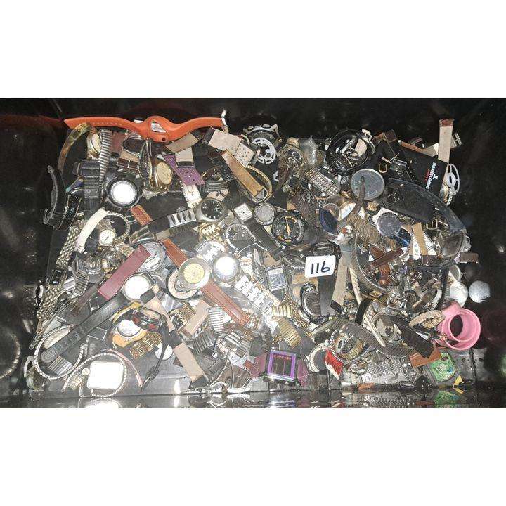 LIQUIDATION ITEMS*LARGE LOT OF WATCH PARTS*FIRST AND SECOND PIC*ALL ONE LOT