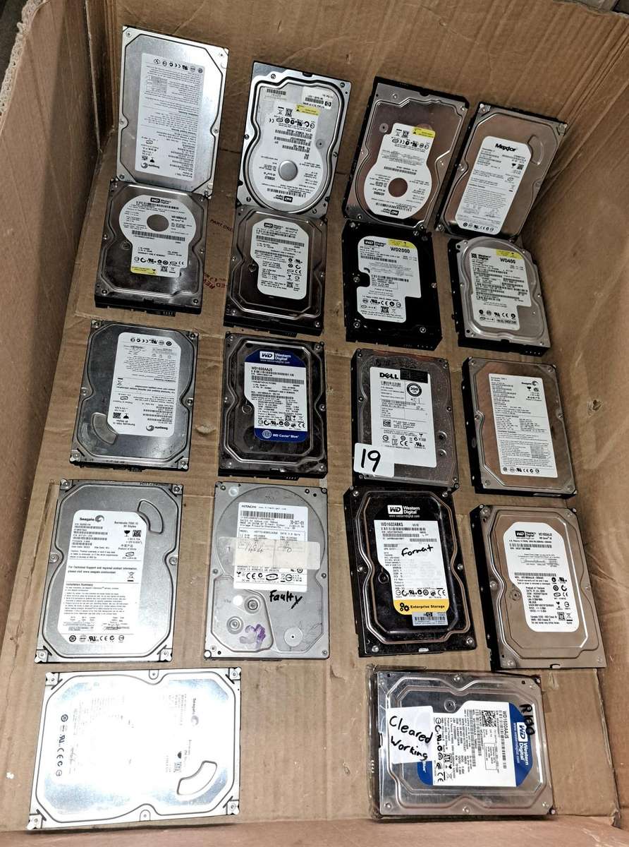 BULK LOT OF 18 HARD DRIVES*ONE BID FOR THE LOT*