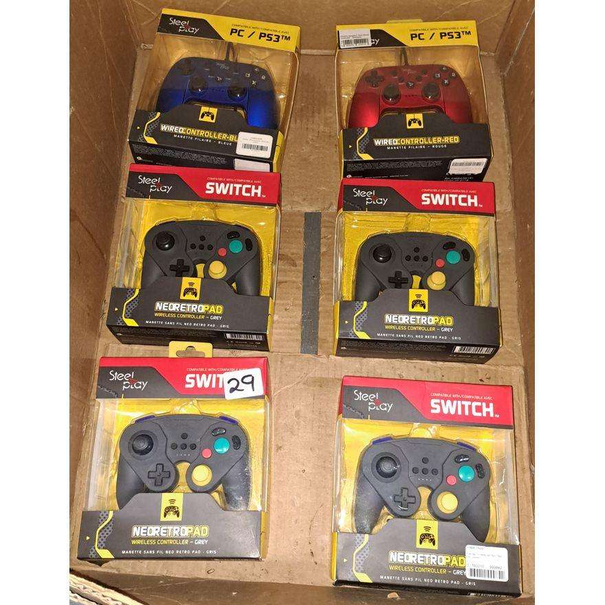 LOT OF 6 X  Steel play Neoretropad gaming remote controllers