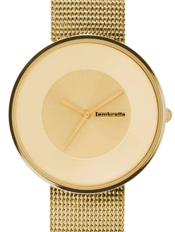 LAMBRETTA CIELO MESH GOLD WATCH