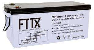 FTTX GE200 GEL DEEP CYCLE 200AH BATTERY