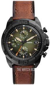 Fossil Men's Bronson Chronograph Luggage Eco Leather Watch - FS5856