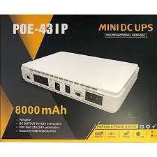 2 x New  8800MAH MINI UPS,POE IN BOX WITH CABLES