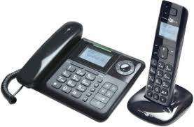 Telephone Qualitel Eurofone - Desktop and Cordless phone combination