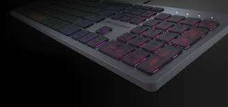 LOT OF 2x VANTAR AX BLACK Aluminum RGB Scissor-Switch Keyboard