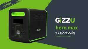 Gizzu Hero Max 1000W 1024Wh UPS Power Station - Black