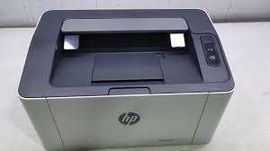 REFURBISHED HP LASER 107W WIFI PRINTER WITH TONER, POWER CABLE PRINTER CABLE