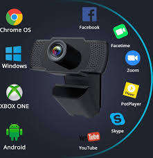 Lot of 9 x untested Ntech HD Webcam (USB)(1080p)