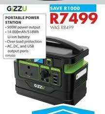 Gizzu 518 Portable Power Station