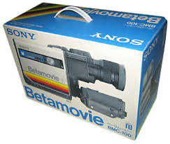 Vintage Sony Betamovie BMC-100P VIDEO CAMERA in box with batteries