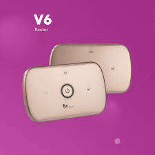 Mobicel V6 LTE Router in box with charger