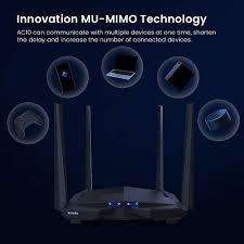 Tenda Dual-Band Gigabit Wireless Router With MU-MIMO- AC10U
