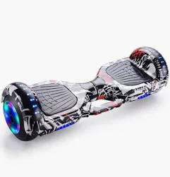 New 6.5 Smart Auto Balance Hoverboard With Bluetooth Speaker  Black & White(21 st design)