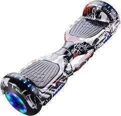 New 6.5 Smart Auto Balance Hoverboard With Bluetooth Speaker  Black & White(21 st design)