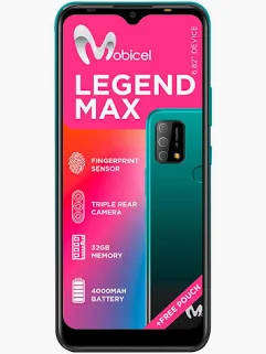 Mobicel Legend Max (6.5 inch, Dual SIM, Finger Print Scan, Triple Cam - Green)