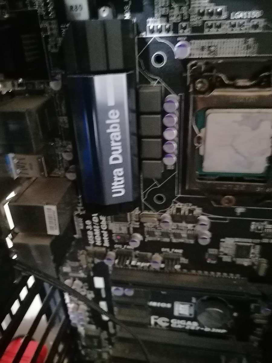 Corsair gaming PC box with Gigabyte motherboard and PSU. i5 CPU. Sold as is.
