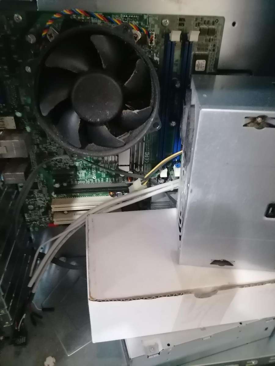 Aluminium PC Chassis with Motherboard, PSU, DVD Writer (Sold as is)