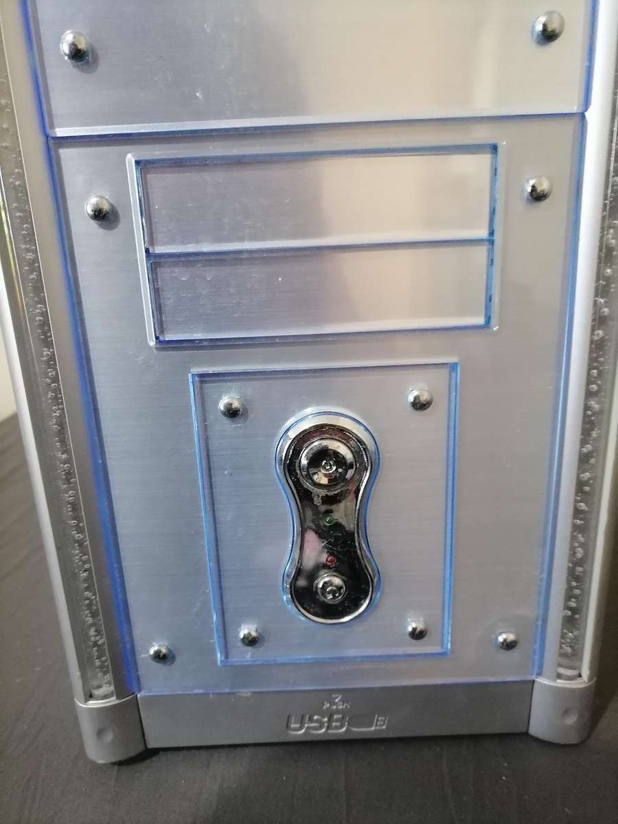 Aluminium PC Chassis with Motherboard, PSU, DVD Writer (Sold as is)