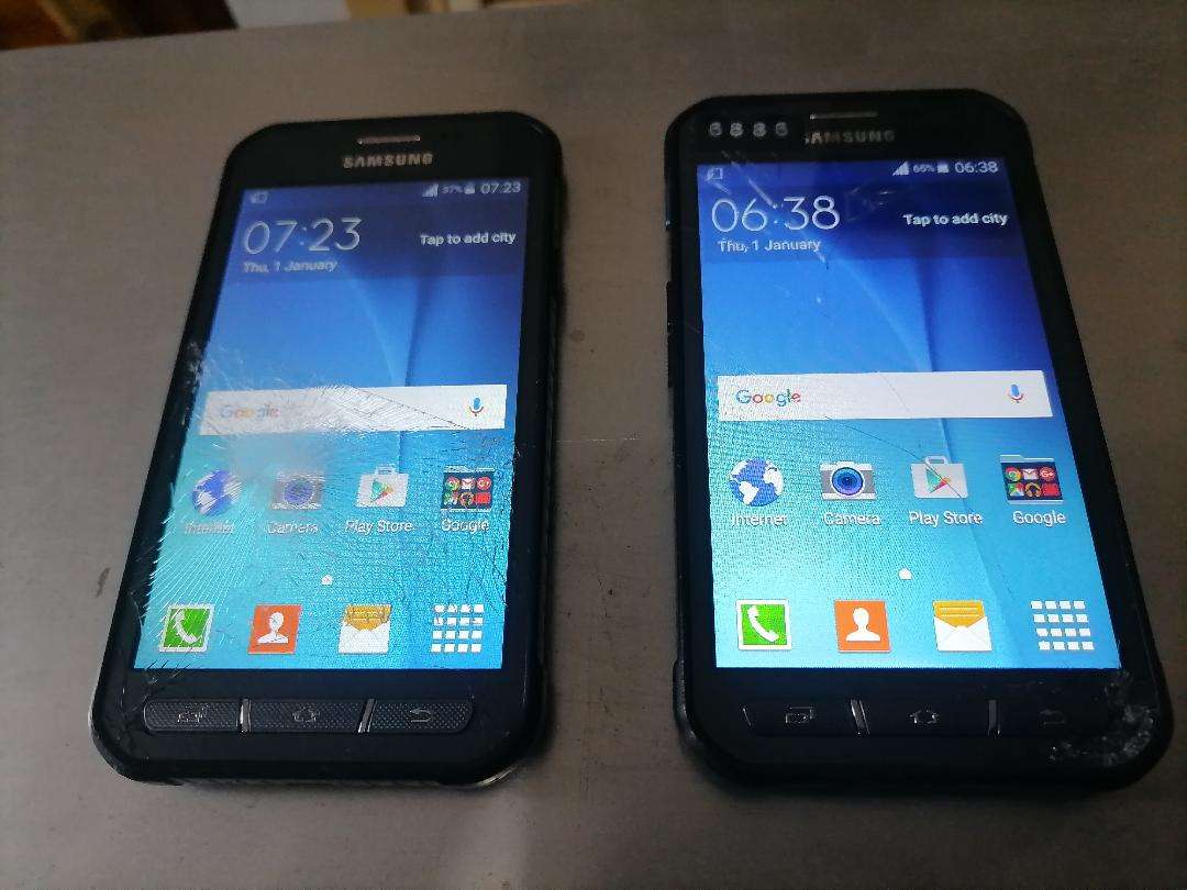 LOT OF 2 X SAMSUNG XCOVER 3 SMART PHONE*SOLD AS IS*ONE BID FOR BOTH