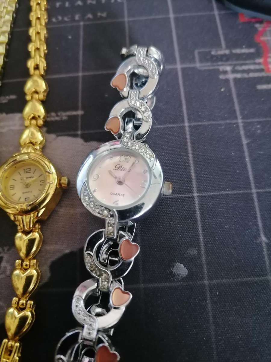 LOT OF 3 WATCHES*ONE IS 18CT GOLD PLATED*ONE BID FOR THE LOT**