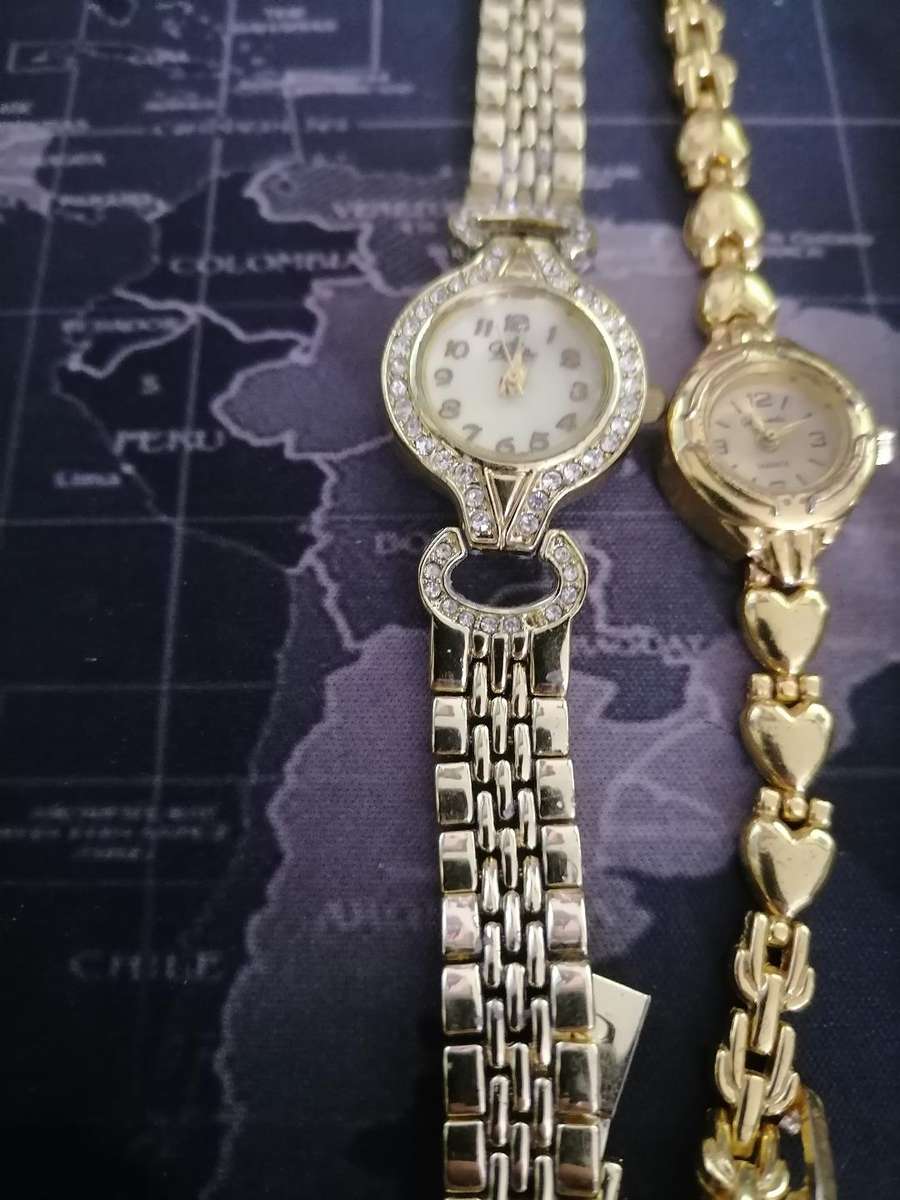 LOT OF 3 WATCHES*ONE IS 18CT GOLD PLATED*ONE BID FOR THE LOT**