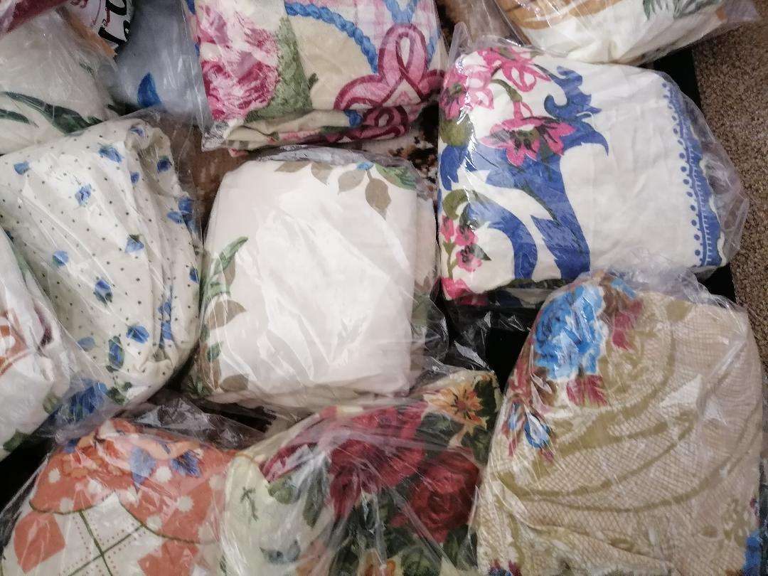 BULK LOT OF PILLOW CASES,SOFT COTTON LIKE MATERIAL, ONE BID FOR THE LOT*