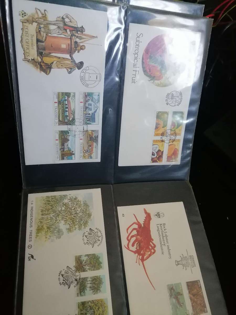 *POSSIBLE HIGH VALUE*LOT OF 115 FIRST EDITION SA STAMP/POSTCARDS IN FILE*LIKE NEW*FROM 1800s ON*