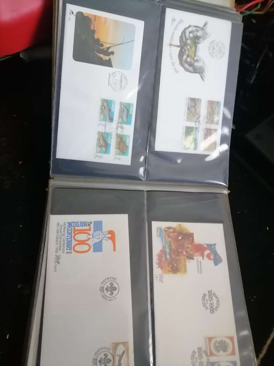 *POSSIBLE HIGH VALUE*LOT OF 115 FIRST EDITION SA STAMP/POSTCARDS IN FILE*LIKE NEW*FROM 1800s ON*