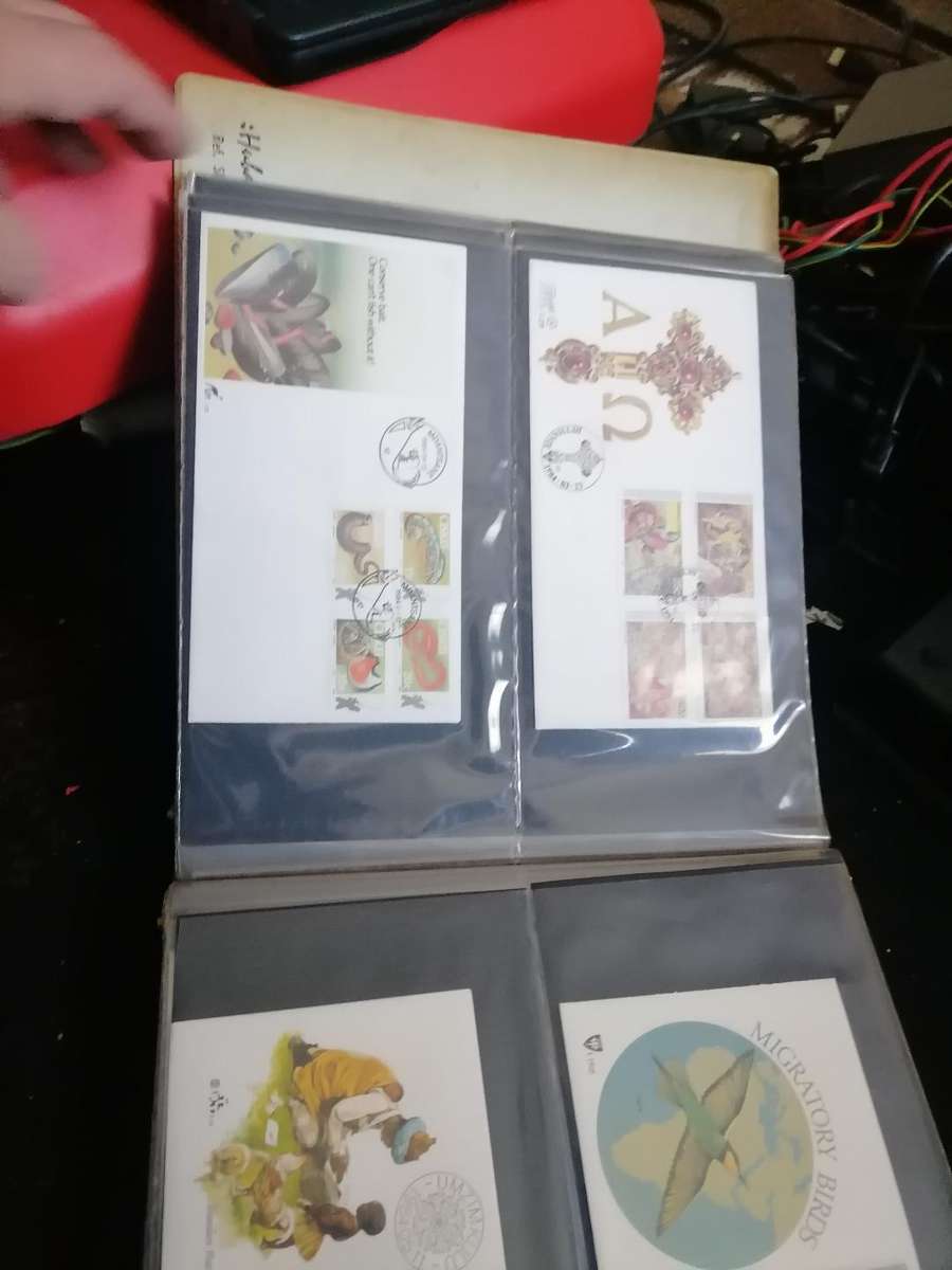 *POSSIBLE HIGH VALUE*LOT OF 115 FIRST EDITION SA STAMP/POSTCARDS IN FILE*LIKE NEW*FROM 1800s ON*