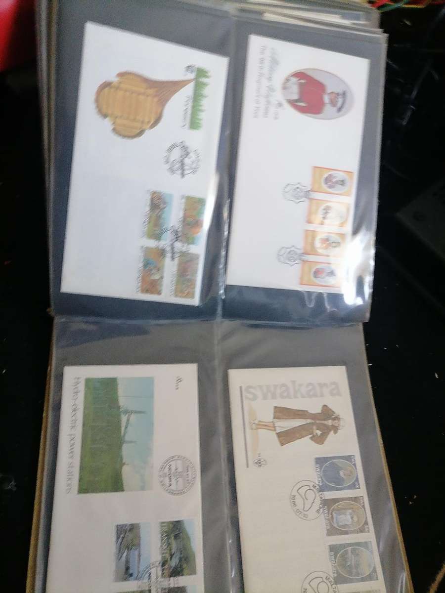 *POSSIBLE HIGH VALUE*LOT OF 115 FIRST EDITION SA STAMP/POSTCARDS IN FILE*LIKE NEW*FROM 1800s ON*