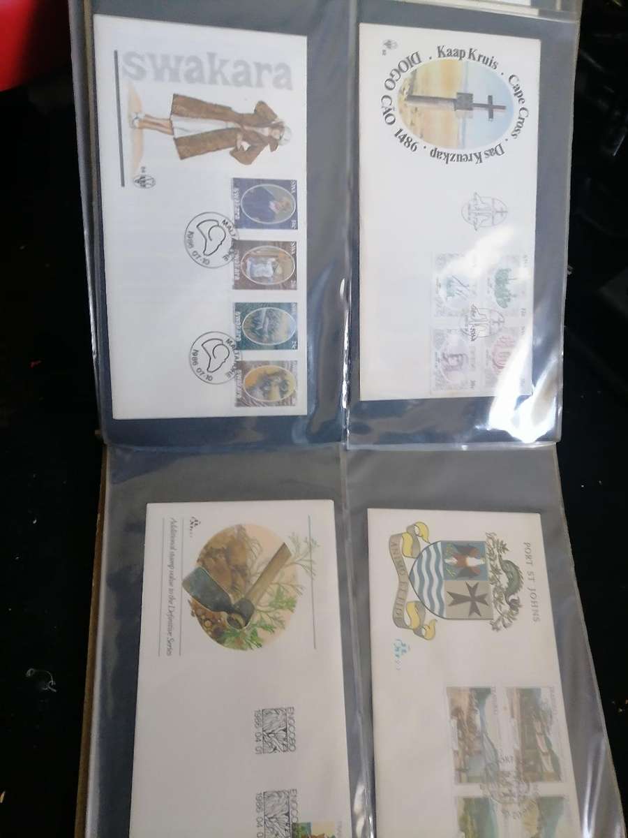 *POSSIBLE HIGH VALUE*LOT OF 115 FIRST EDITION SA STAMP/POSTCARDS IN FILE*LIKE NEW*FROM 1800s ON*