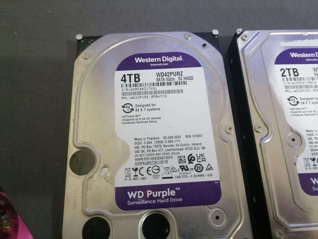 *LOT OF 3 X HARD DRVIES*1 X 4TH, 2 X 2TB*ONE BID FOR THE LOT*UNTESTED*