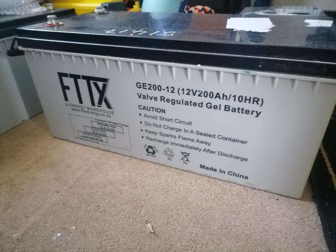 FTTX GE200 GEL DEEP CYCLE 200AH BATTERY