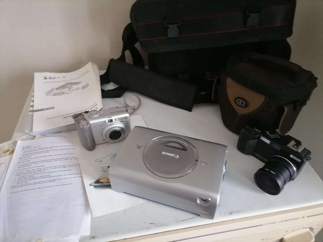 CANOON POWER SHOP 70 CAMERA+CANON PHOTO PRINTER+RICOH CAMERA